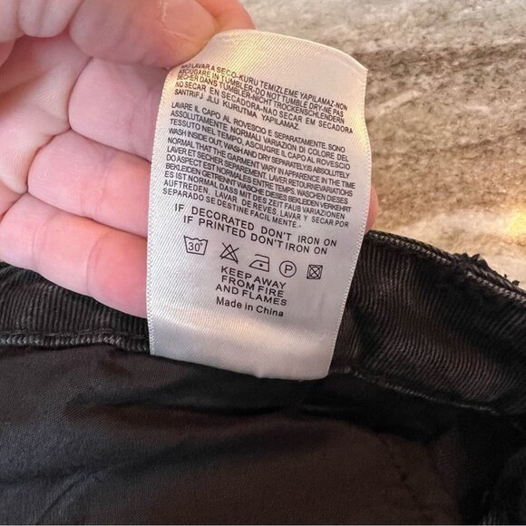 Nasty Gal Jeans NWT size 40 (US 8) Are You Gonna Say High-Waist Cropped black - Picture 7 of 12